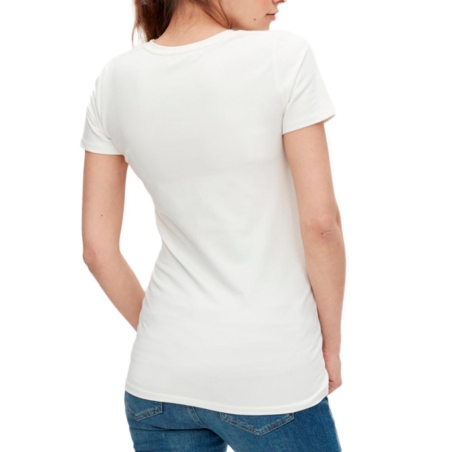 T-shirt Blanc Femme Mamalicious Welcome