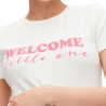 T-shirt Blanc Femme Mamalicious Welcome