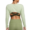 T-Shirt Vert Femme Nike Crop