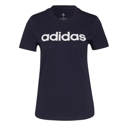 T-Shirt Marine Femme Adidas Lin