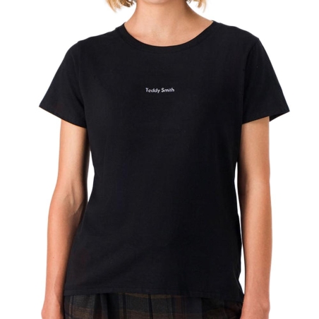T-shirt Noir Femme Teddy Smith Ribelle