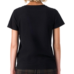 T-shirt Noir Femme Teddy Smith Ribelle