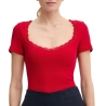 T-shirt Rouge Femme Morgan Damour