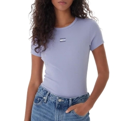 T-Shirt Violet Femme Tommy Hilfiger Badge DW0DW17881
