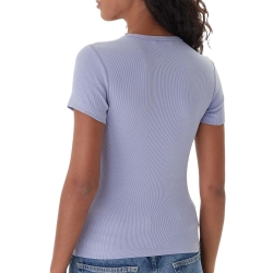 T-Shirt Violet Femme Tommy Hilfiger Badge DW0DW17881