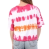 T-Shirt Blanc/Rose Femme Kaporal EVEE