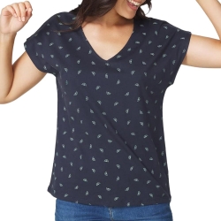 T-shirt Marine Femme TBS EDDENSAN