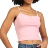 x 2 Débardeurs Blanc/Rose Femme Tommy Hilfiger Essential