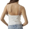 Top Blanc Femme Vero Moda Singlet Crop Top