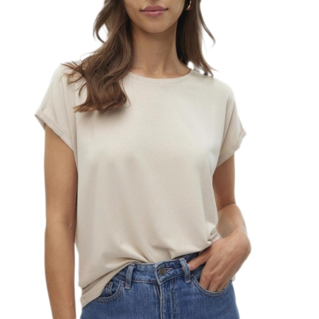 T-Shirt Beige Femme Vero Moda Lava
