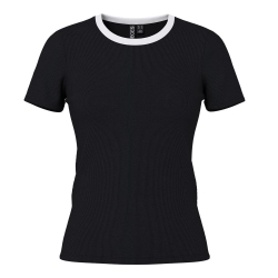 T-Shirt Noir Femme Pieces May