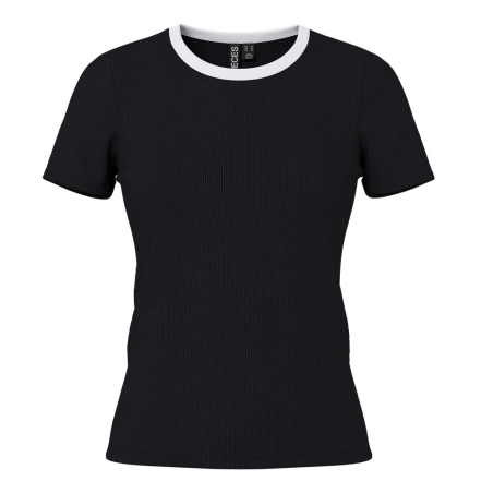 T-Shirt Noir Femme Pieces May