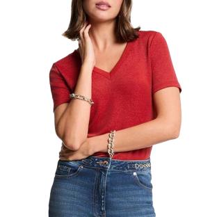 T-shirt Rouge Femme Morgan Diwis