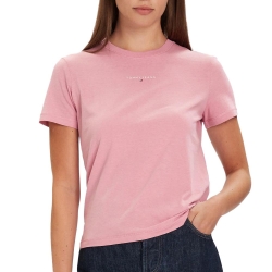 T-Shirt Rose Femme Tommy Hilfiger Linears