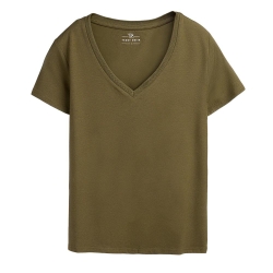 T-shirt Kaki Femme Teddy Smith Mia