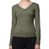 T-Shirt Kaki Femme Pieces Pcbarbera