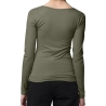 T-Shirt Kaki Femme Pieces Pcbarbera