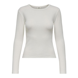 T-Shirt Manches Longues Blanc Femme JDY Vaya