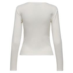T-Shirt Manches Longues Blanc Femme JDY Vaya