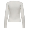 T-Shirt Manches Longues Blanc Femme JDY Vaya