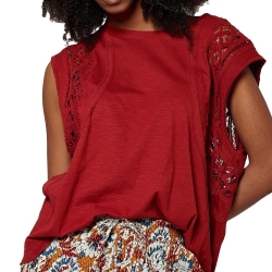 T-shirt Rouge Femme Kaporal SOLEX