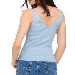 Débardeur en Maille Bleu Clair Femme JDY Nanna 15180497
