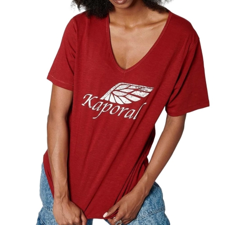 T-shirt Rouge Femme Kaporal MUST