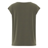 T-Shirt Kaki Femme Pieces Kamala