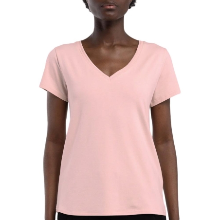 T-shirt Rose Clair Femme Teddy Smith Mia
