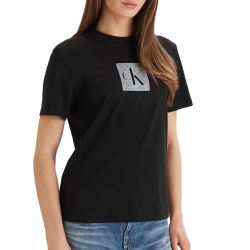 T-Shirt Noir Femme Calvin Klein Jeans Monog