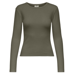 T-Shirt Manches Longues Kaki Femme JDY Vaya