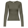 T-Shirt Manches Longues Kaki Femme JDY Vaya