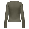 T-Shirt Manches Longues Kaki Femme JDY Vaya