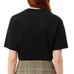 T-shirt Noir Femme Lacoste TF7215