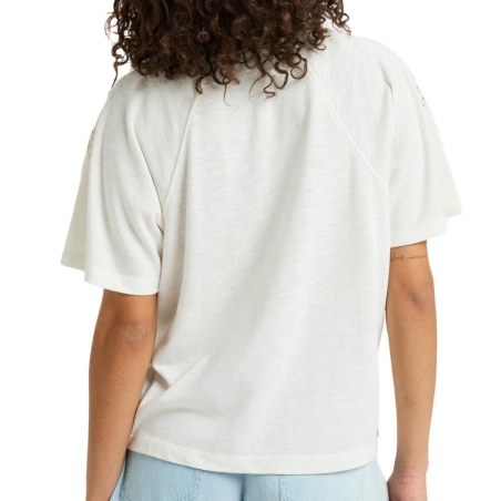 T-shirt Ecru Femme Roxy Time For Palm