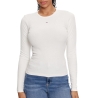 T-Shirt Manches Longues Blanc Femme Tommy Hilfiger Essentials
