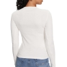 T-Shirt Manches Longues Blanc Femme Tommy Hilfiger Essentials