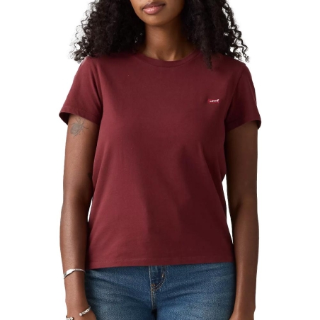 T-Shirt Bordeaux Femme Levi's Perfect Blacks 39185