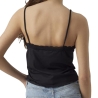 Top Noir Femme Vero Moda Singlet Crop Top