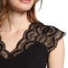 T-Shirt Noir Femme Morgan Dentelle