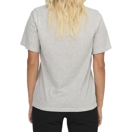 T-shirt Gris/Rayures Femme JDY Pisa