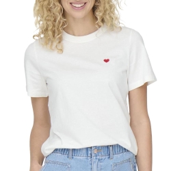 T-shirt Blanc Femme JDY Pisa 15298612
