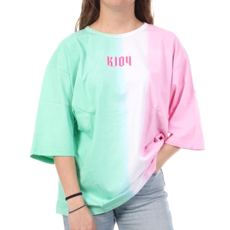 T-shirt Rose/Vert Femme Kaporal Miami