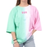 T-shirt Rose/Vert Femme Kaporal Miami