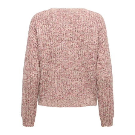 Pull Rose/Écru Femme JDY Yandi