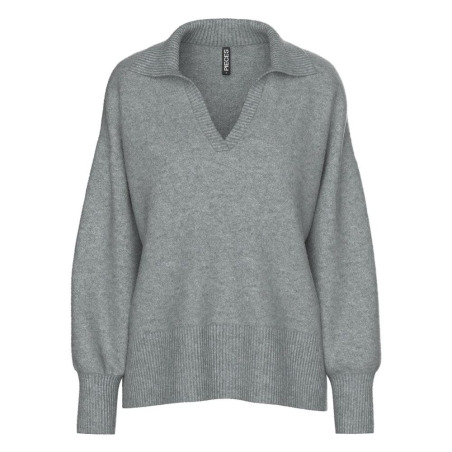 Pull Gris Femme Pieces Malou