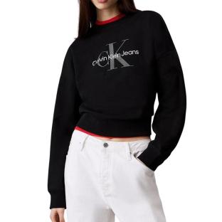 Sweat Noir Femme Calvin Klein Jeans LV047B234G