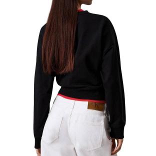 Sweat Noir Femme Calvin Klein Jeans LV047B234G
