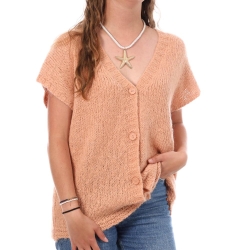 Gilet Rose Femme Teddy Smith Laurie
