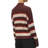 Pull Beige/Bordeaux Femme Object Bright